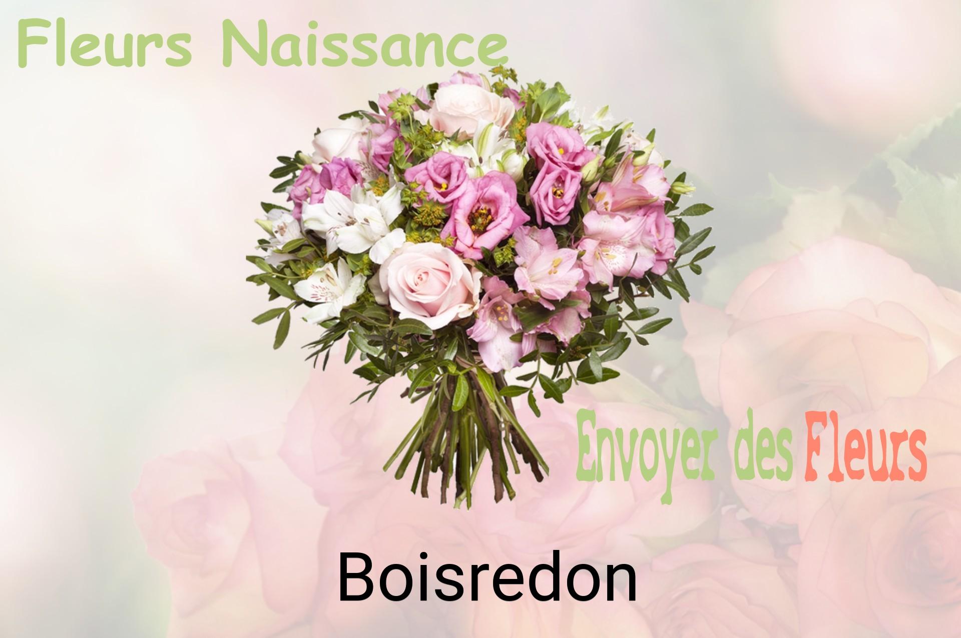 Bouquet de fleurs de naissance livré à Boisredon